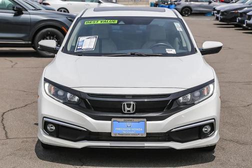 Platinum White Pearl 2021 Honda Civic EX