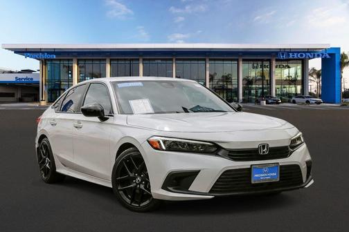 Platinum White Pearl 2024 Honda Civic Sport