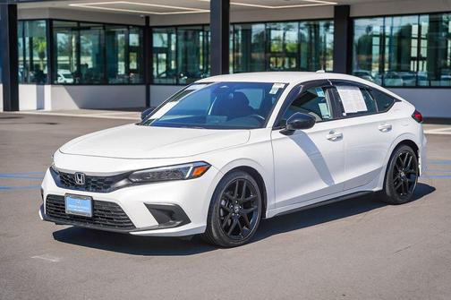 Platinum White Pearl 2023 Honda Civic Sport