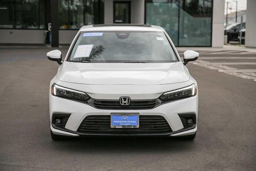 Platinum White Pearl 2024 Honda Civic Touring