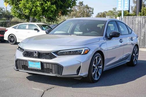 Solar Silver Metallic 2026 Honda Civic Hybrid Sport Touring
