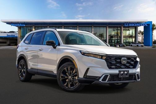 Platinum White Pearl 2026 Honda CR-V Hybrid Sport Touring AWD