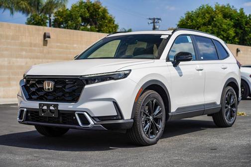 Platinum White Pearl 2026 Honda CR-V Hybrid Sport Touring AWD