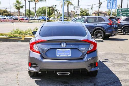 Modern Steel Metallic 2020 Honda Civic Sport