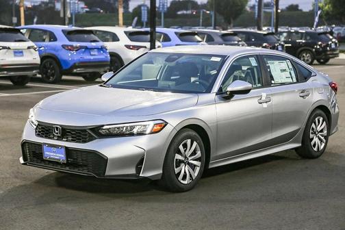 Solar Silver Metallic 2026 Honda Civic LX