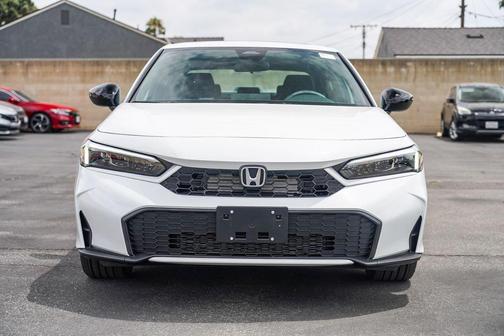 Platinum White Pearl 2026 Honda Civic Hybrid Sport