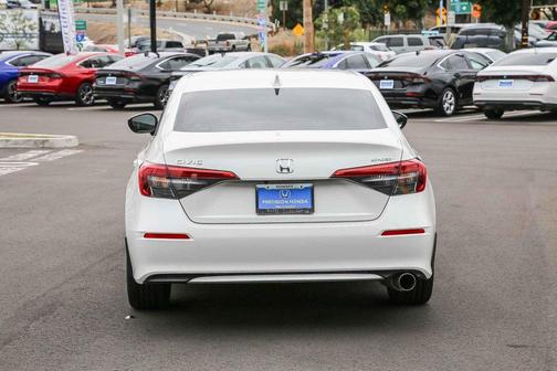 Platinum White Pearl 2024 Honda Civic Sport