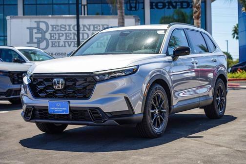 Solar Silver Metallic 2026 Honda CR-V Hybrid Sport FWD