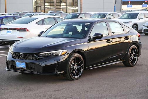 Crystal Black Pearl 2026 Honda Civic Hybrid Sport