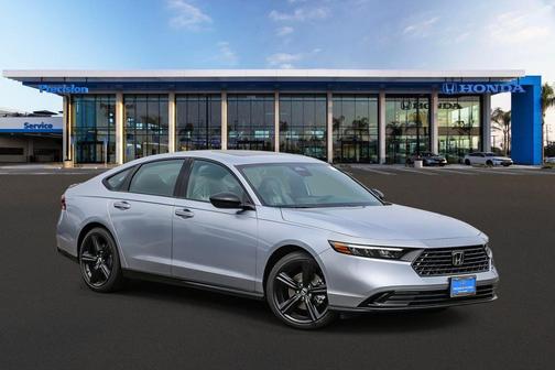 Solar Silver Metallic 2026 Honda Accord Hybrid Sport-L