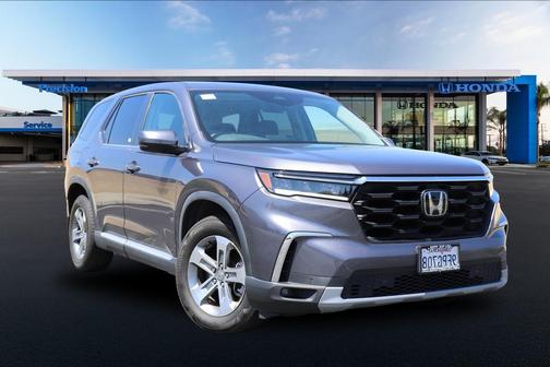 Modern Steel Metallic 2023 Honda Pilot AWD EX-L 8 Passenger