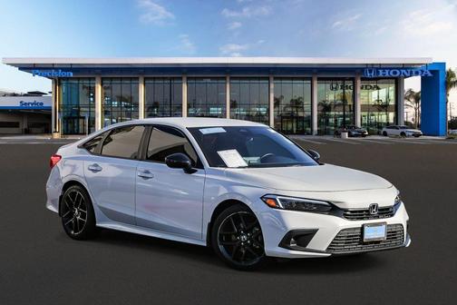 Platinum White Pearl 2024 Honda Civic Sport