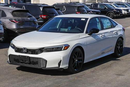 Platinum White Pearl 2026 Honda Civic Sport