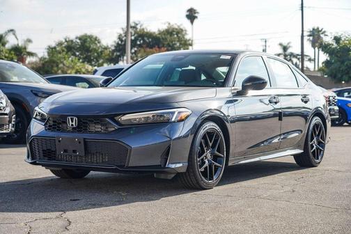 Gray 2026 Honda Civic Hybrid Sport