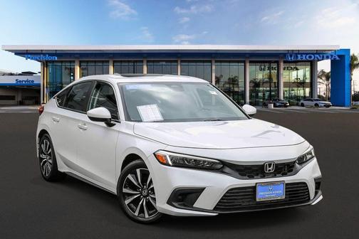 Platinum White Pearl 2023 Honda Civic EX-L
