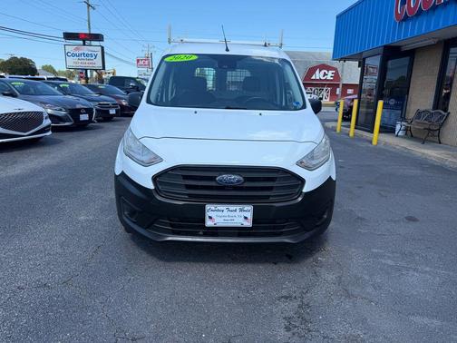Frozen White 2020 Ford Transit Connect XL Cargo Van