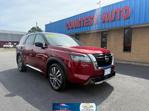 Scarlet Ember Tintcoat 2022 Nissan Pathfinder Platinum 4WD