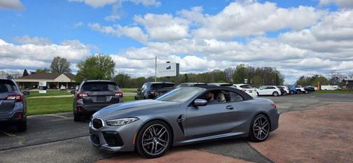 Silver 2020 BMW M8 Convertible 2D