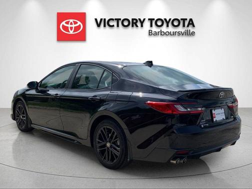 Midnight Black Metallic 2025 Toyota Camry SE