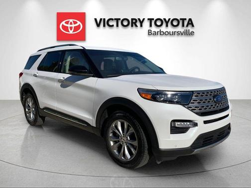 Star White Metallic Tri-Coat 2023 Ford Explorer Limited