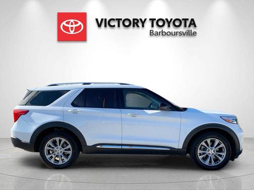 Star White Metallic Tri-Coat 2023 Ford Explorer Limited