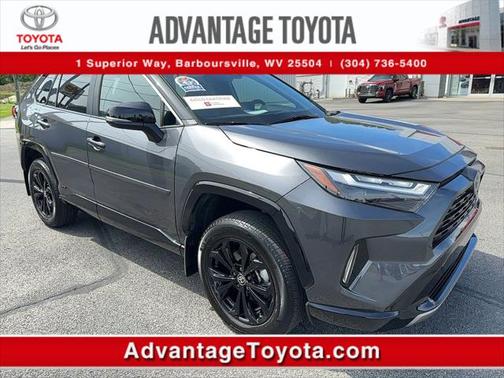 Magnetic Gray Metallic/Midnight Black Metallic 2024 Toyota RAV4 Hybrid SE