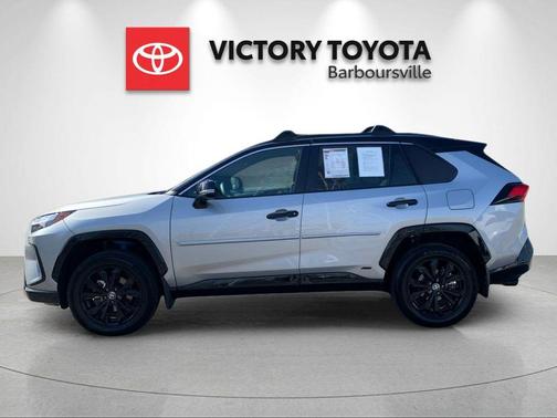 Silver Sky Metallic/Midnight Black Metallic 2024 Toyota RAV4 Hybrid SE