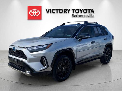 Silver Sky Metallic/Midnight Black Metallic 2024 Toyota RAV4 Hybrid SE