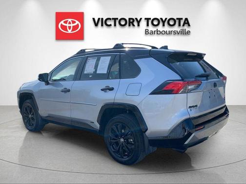 Silver Sky Metallic/Midnight Black Metallic 2024 Toyota RAV4 Hybrid SE
