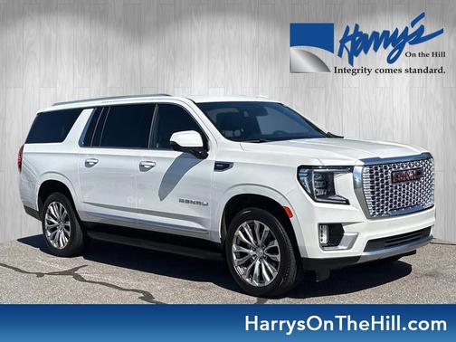 White Frost Tricoat 2023 GMC Yukon XL Denali