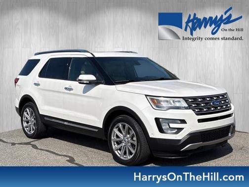 White Platinum Metallic Tri-Coat 2016 Ford Explorer Limited