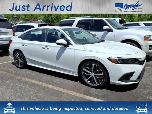 Platinum White Pearl 2023 Honda Civic Touring