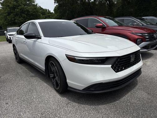 Platinum White Pearl 2023 Honda Accord Hybrid Sport