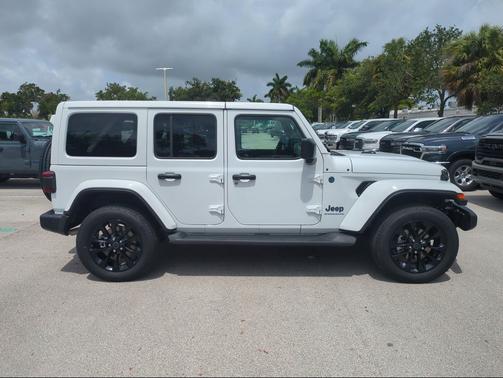 Bright White Clearcoat 2025 Jeep Wrangler 4xe Sahara