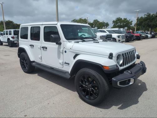 Bright White Clearcoat 2025 Jeep Wrangler 4xe Sahara