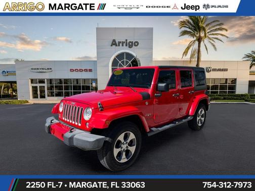 Firecracker Red Clearcoat 2018 Jeep Wrangler JK Unlimited Sahara