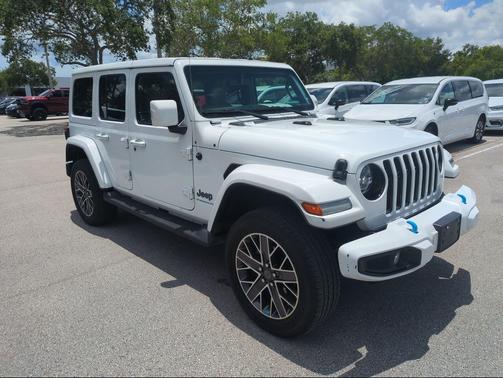 Bright White Clearcoat 2023 Jeep Wrangler 4xe Sahara High Altitude