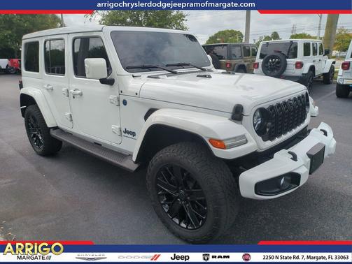 Bright White Clearcoat 2024 Jeep Wrangler 4xe High Altitude