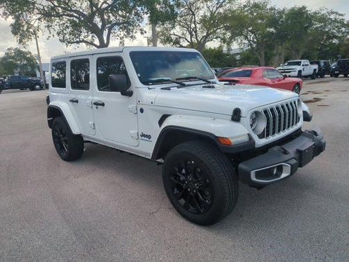 Bright White Clearcoat 2025 Jeep Wrangler 4xe Sahara