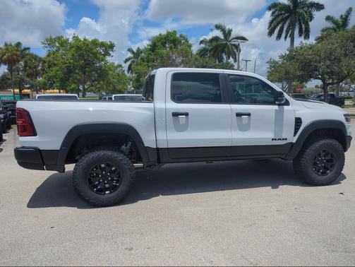 Bright White Clearcoat 2026 RAM 1500 RHO Crew Cab 4x4 5'7' Box