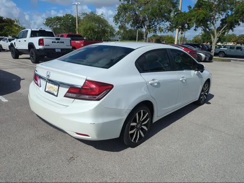 White Orchid Pearl 2015 Honda Civic EX-L