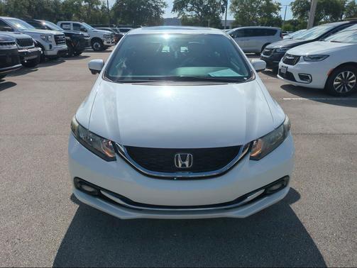 White Orchid Pearl 2015 Honda Civic EX-L