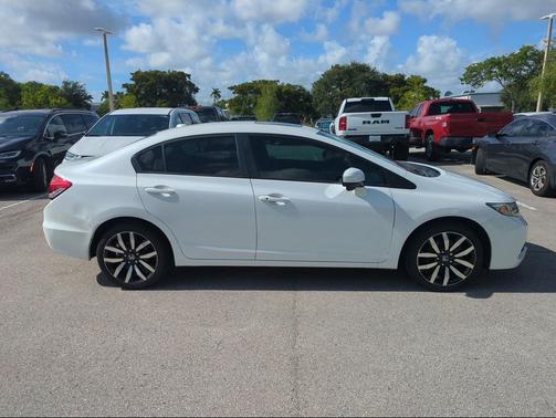 White Orchid Pearl 2015 Honda Civic EX-L