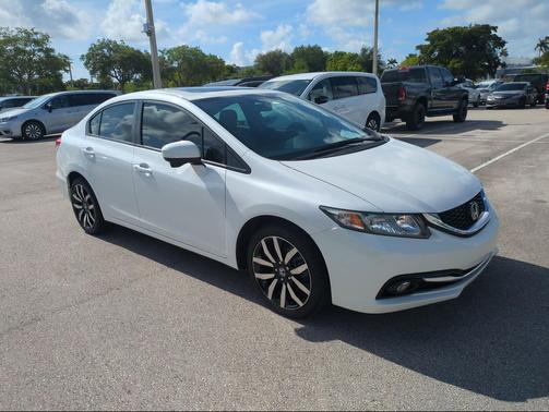White Orchid Pearl 2015 Honda Civic EX-L