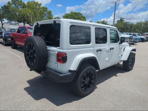 Bright White Clearcoat 2025 Jeep Wrangler 4xe Sahara