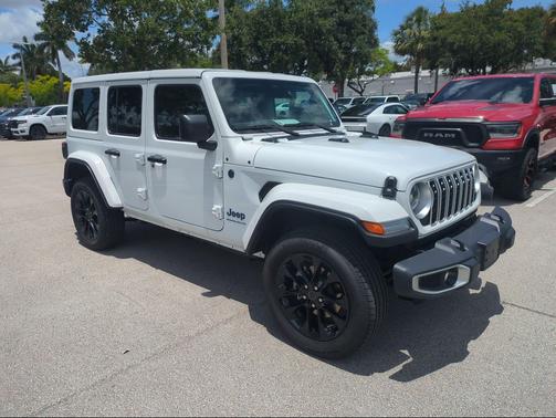 Bright White Clearcoat 2025 Jeep Wrangler 4xe Sahara