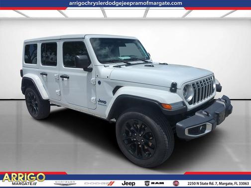 Bright White Clearcoat 2025 Jeep Wrangler 4xe Sahara