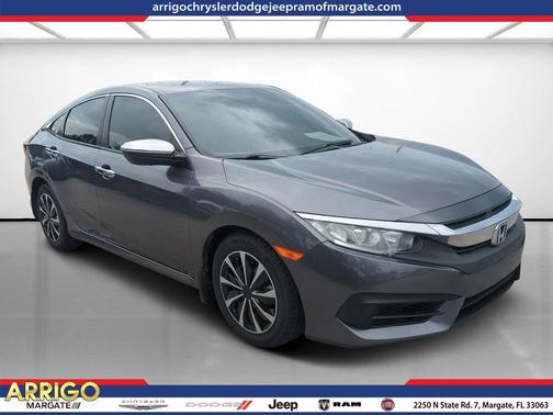 Modern Steel Metallic 2017 Honda Civic LX