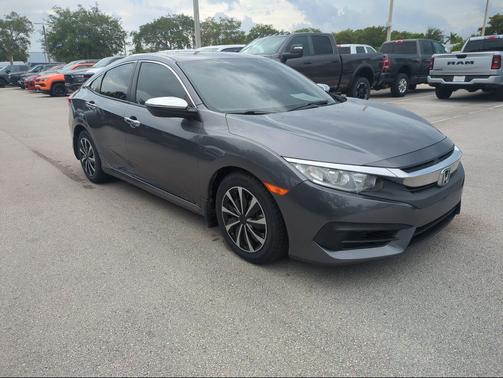 Modern Steel Metallic 2017 Honda Civic LX