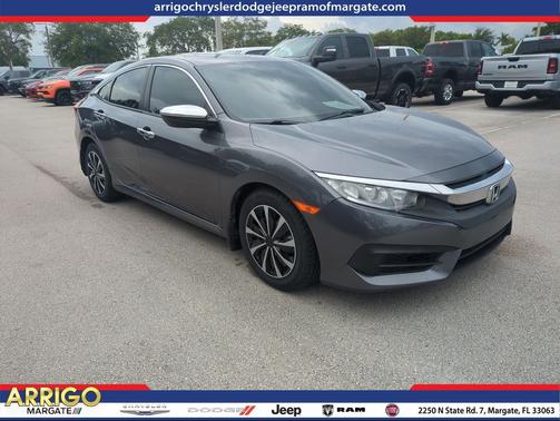 Modern Steel Metallic 2017 Honda Civic LX